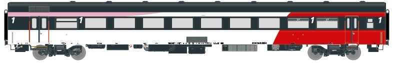 Exact-Train EX11134 - H0 - Personenwagen ICRm Hispeed 1 Amsterdam-Brüssel, NS, Ep. V - Wagen 3